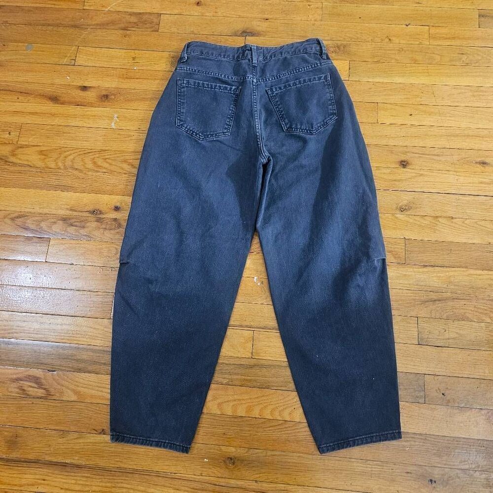 We The Free Balloon Jeans Size 27 Gray Black Straight Leg - Picture 6 of 12